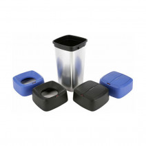 Vileda Ирис контейнер пластиковый с металлизированным покрытием, квадратный, 60 л