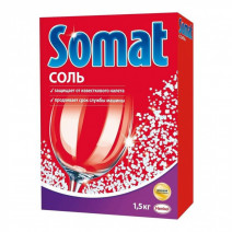 Соль для посудомоечных машин SOMAT 1,5кг 1/6