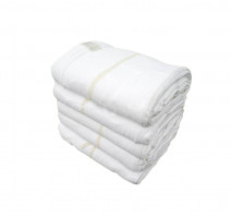 Полотенце вафельное 40х80см белое, не обшитые края