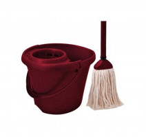 Ведро 12л пластиковое с отжимом, рукояткой 110см и МОПом