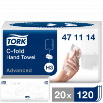 Tork листовые полотенца Singlefold C-сложения 2 сл белые