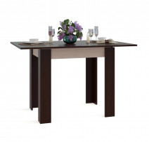 Кухонный стол Сокол СО-1 Подстолье Беленый дуб / Столешница, ножки Венге