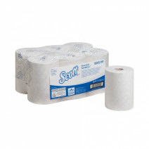 Полотенце бумажное белое KIMBERLY SCOTT ESSENTIAL SLIMROLL 1сл, 190м, 760л 6/1