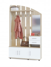 Прихожая Сокол ВШ-2.2 Дуб Сонома / Белый