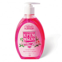 РУССКИЕ ТРАВЫ крем-мыло с дозатором Роза 500мл 1/12