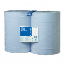 Базовая протирочная бумага Tork 2 сл голубая