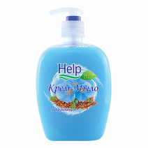 Крем- мыло ГОЛУБОЙ ЛЕН HELP 500г1/12 насос