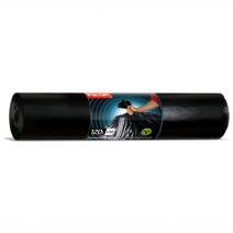 Пакеты для мусора POWER BAGS 120л, ПВД, 20шт, рулон, черный, 75мкм, 70*110см 1/5