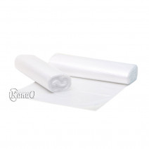 Мешки для мусора 120 литров, 70х110, ПНД, прозрачные, 10 штук в рулоне, стандарт