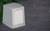 Диспенсер для салфеток серебристый, настольный Vialli NP80M