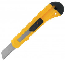 Нож канцелярский 18мм, без мет. направляющих