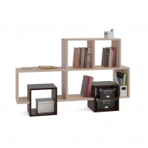 Настенная полка Сокол ПК-10 Беленый дуб / Венге