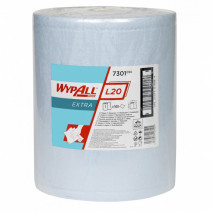 Протирочные салфетки голубые в рулоне WYPALL* L20 ULTRA+ KIMBERLY 2сл, 192,5м, 500л, 38,5*32,5см 12/1