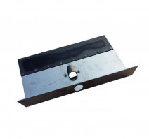 Лопата снегоуборочная 375х500мм алюминиевая однобортная, с метал. накладкой 10-12см