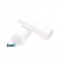 Мешки для мусора 60 литров, ПНД, белые, 25 штук в рулоне, особопрочные