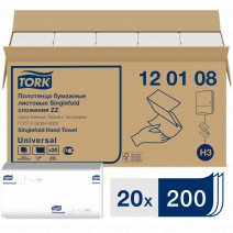 Tork листовые полотенца Singlefold сложения ZZ 1 сл белые 250 шт бумажные