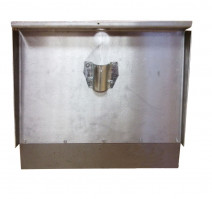 Лопата снегоуборочная 375х500мм алюминиевая трехбортная, с метал. накладкой 10-12см