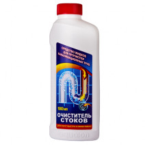 Средство для прочистки труб ОЧИСТИТЕЛЬ СТОКОВ 1л 1/8