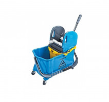 Ведро 24л пластиковое с механическим отжимом на колесах