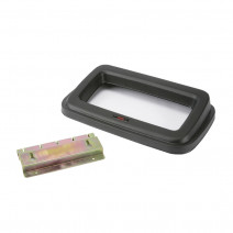 Крышка для контейнера ГЕО открытая с креплением на стену, чёрная, 29х49х7,5 см