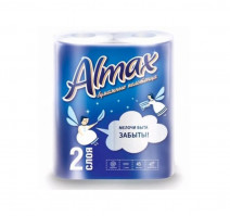 Полотенце бумажное 2сл 2рул/упак Almax белое