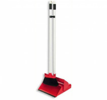 Щетка + совок-контейнер с крышкой на длинной ручке Bol