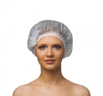 Шапочка-Шарлотта (нетканый материал) 50шт/упак, белая