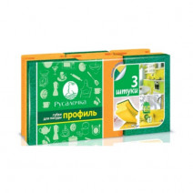 Губки для посуды профильные РУСАЛОЧКА ПРОФИЛЬ 3шт 1/40