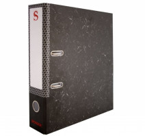 Папка с арочным механизмом А4 50мм, черный мрамор
