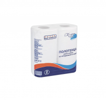 Полотенце бумажное 1сл 2рул/упак ' Комфорт для всей семьи' белое