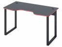 Компьютерный стол Сокол КСТ-19 Черный с красной кромкой