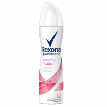 РЕКСОНА дезодор. спрей 150мл СУХОСТЬ ПУДРЫ для женщин 1/12