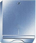 Диспенсер листовых полотенец Ille, матовая сталь