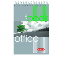 Блокнот А7 на спирали 80л клетка 10х7см