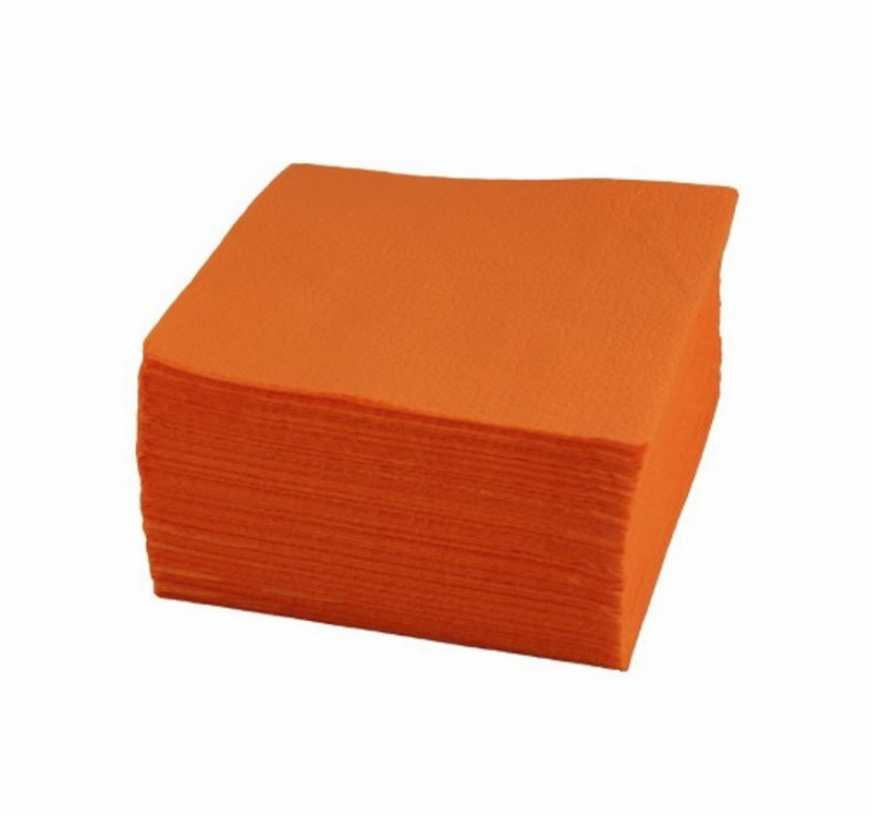 Салфетки бумажные 1сл 24х24 400л/упак TaMbien оранжевые