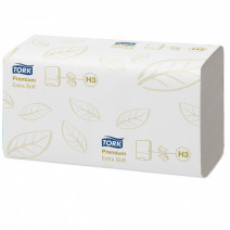 Полотенце бумажное белое TORK SINGLEFOLD PREMIUM 2сл, 200л, ZZ-сл, 23*22,6см 15/1