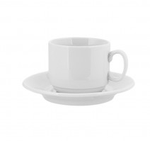 Пара чайная фарфор 220мл Экспресс Белая (12 шт.)