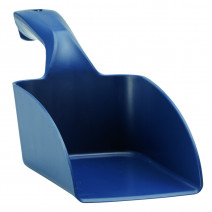 Совок ручной средний из металлопластика, 1 л, металлизированный синий цвет