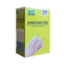 Зубочистки 65мм бамбук, в инд. бум. уп. 1000шт GREEN MYSTERY