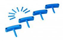 Крючок 4 шт. к настенным креплениям арт. 1017 и 1018, 140 мм