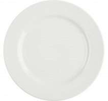 Тарелка фарфор мелкая 225мм Тренд Белая (12 шт.)