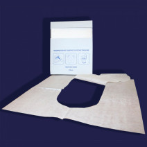 Индивидуальное покрытие на унитаз 1/4сл, бел, 100л 1/16