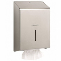 Диспенсер для листовых полотенец серебро, нержавеющая сталь KIMBERLY-CLARK PROFESSIONAL 1/1