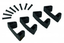Резиновый зажим 4 шт. к настенным креплениям арт. 1017 и 1018, 120 мм