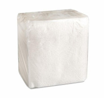 Салфетки бумажные 1сл 25х25см 100л/пач белые