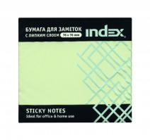 Бумага для заметок самокл. 76х75мм, 100л светло-зелёная (12 шт.)