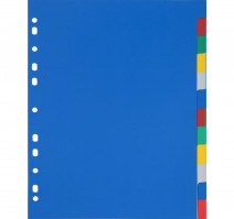 Разделитель листов 12 цв. пластиковый Аttache