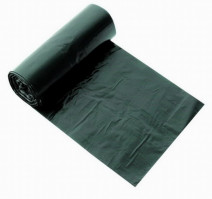 Пакет мусорный 180л ПВД 60мкм черный (10 шт/рул)