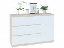 Комод Сокол Т-3Р Дуб Сонома / Белый