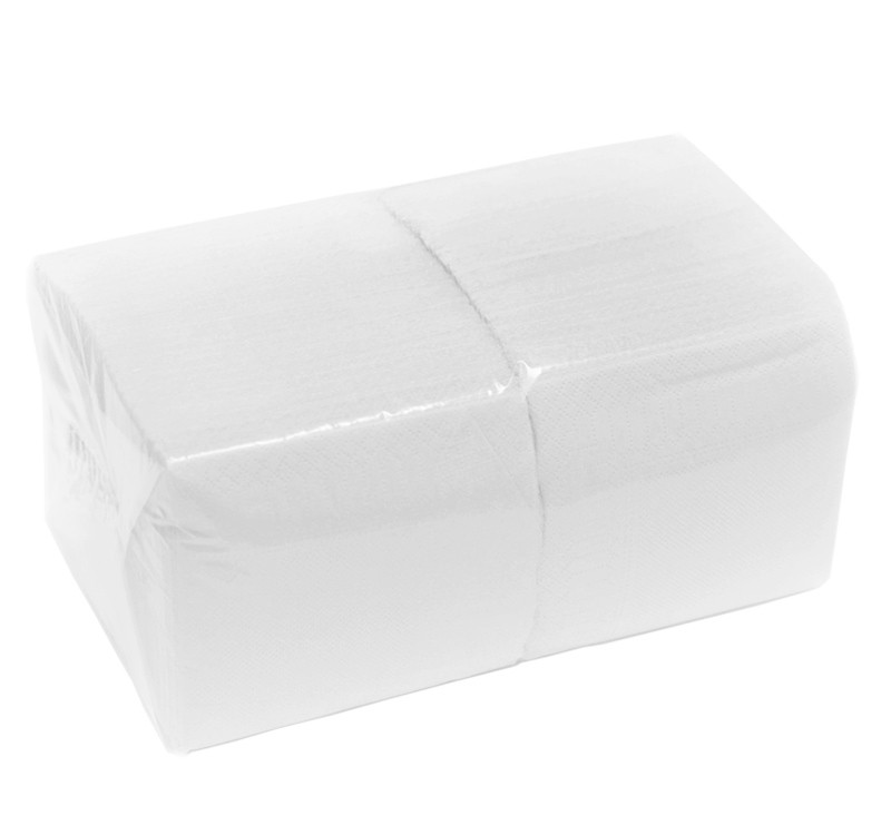 Салфетки бумажные 1сл 24х24см 400л/упак Complement белые